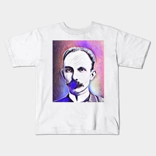 José Martí Pink Portrait | Jose Marti Artwork 7 Kids T-Shirt